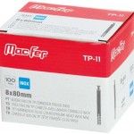 Bucha nylon TP emb. prego inox mf TP-11   8x  80mm  ref 121.0072 MACFER