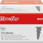 Bucha nylon p/ pladur mf BNP 13x38mm 100p ref 121.0053 MACFER