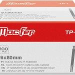 Bucha nylon TP emb. mf TP-1   6x  70mm  ref 121.0028 MACFER