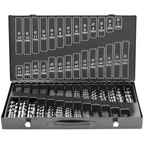 Cx. stock brocas cil. MacFer HSS-M2-220 1~13mm 220pçs refª 117.0093 MACFER Cx. stock brocas cil. MacFer HSS-M2-220 1~13mm 220pçs refª 117.0093 MACFER