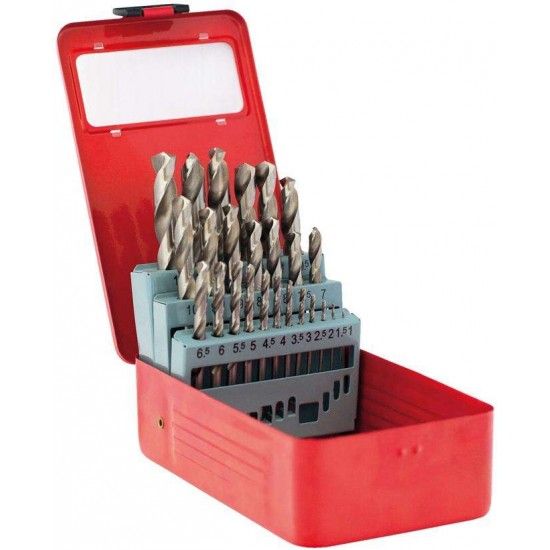 Jg. brocas cil. MacFer HSS-M2-019 1~10mm 19pçs refª 117.0090 MACFER Jg. brocas cil. MacFer HSS-M2-019 1~10mm 19pçs refª 117.0090 MACFER