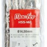 Broca cil�ndrica MacFer HSS-M2 14,0mm  (reb. 13mm) ref� 117.0044 MACFER