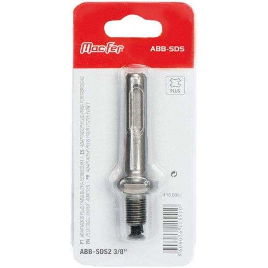 Adaptador Plus p/ bucha berbequim MacFer ABB-SDS3 1/2" refª 115.0050 MACFER Adaptador Plus p/ bucha berbequim MacFer ABB-SDS3 1/2" refª 115.0050 MACFER