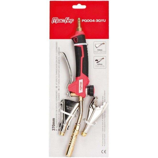 Kit chamuscador c/ gatilho MacFer PQ004-3QYU 370mm 3 quei. refª 114.0048 MACFER Kit chamuscador c/ gatilho MacFer PQ004-3QYU 370mm 3 quei. refª 114.0048 MACFER