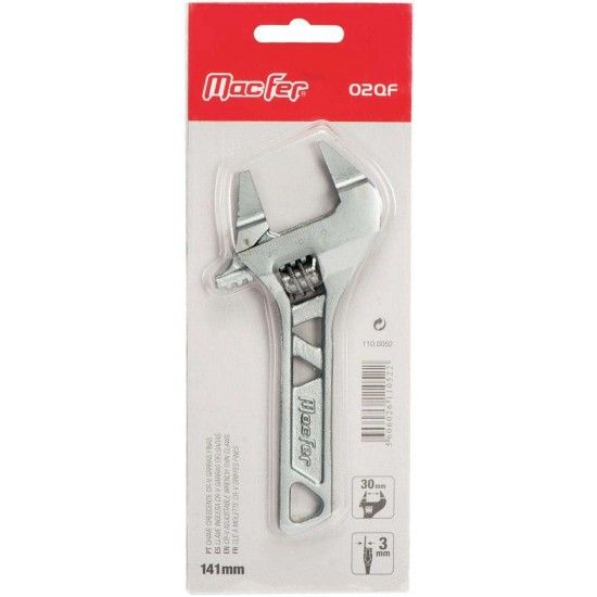 Ch. crescente Cr-V garras finas MacFer 02QF 141mm refª 110.0052 MACFER Ch. crescente Cr-V garras finas MacFer 02QF 141mm refª 110.0052 MACFER