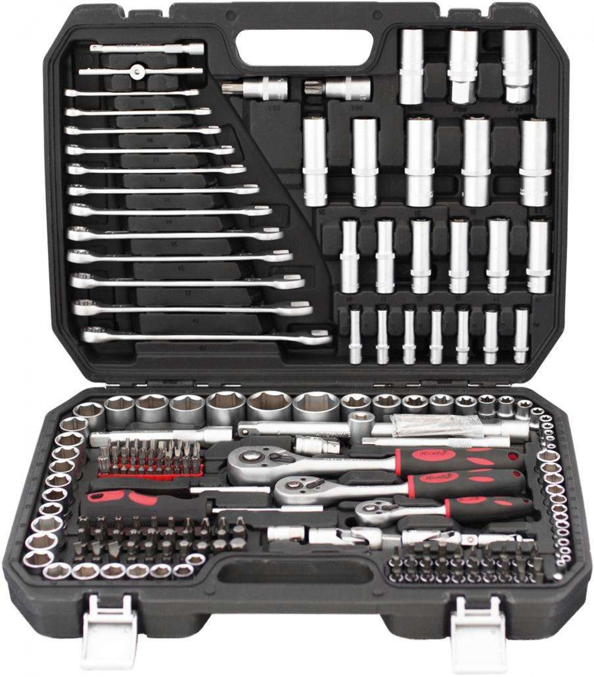 Jg. ch. cx. Cr-V MacFer SS-4215 1/4" & 3/8" & 1/2" 215pçs refª 105.0015 MACFER