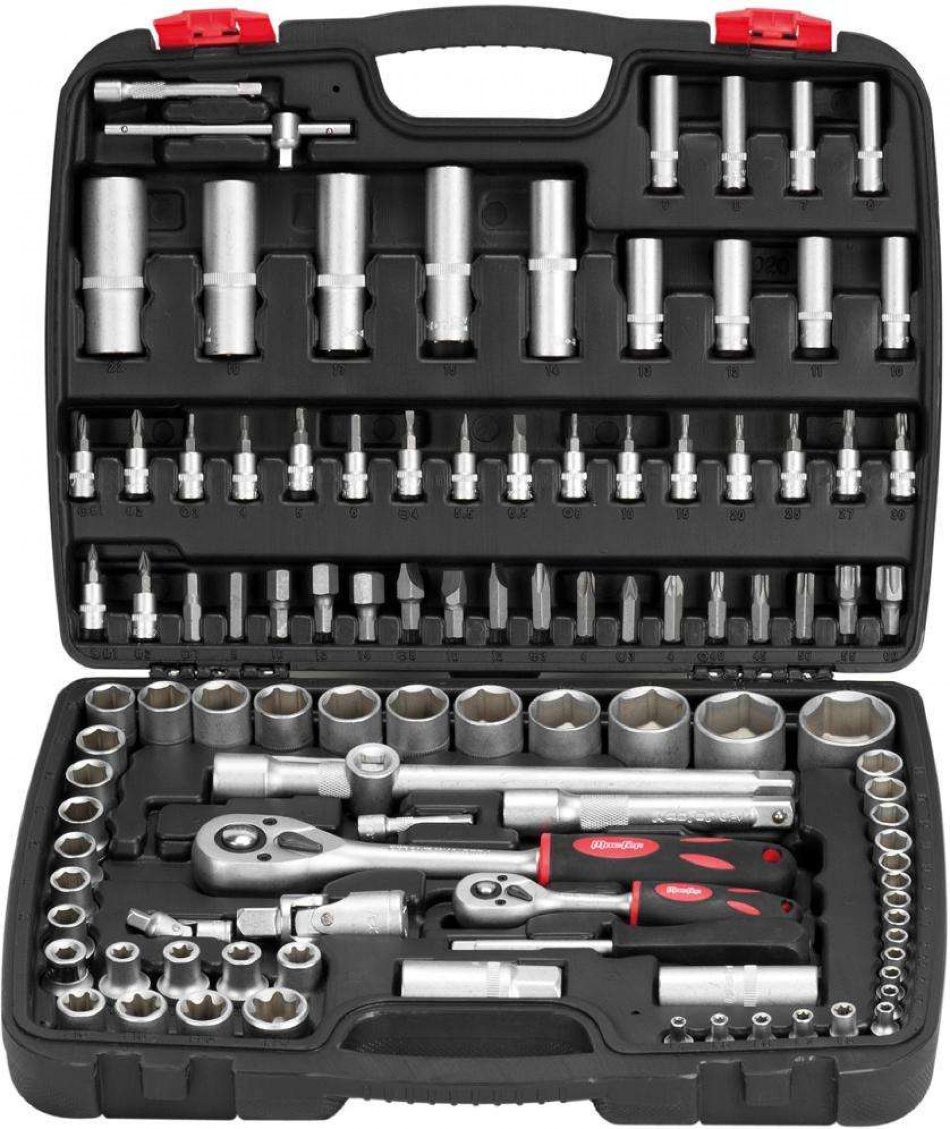 Jg. ch. cx. Cr-V MacFer SS-4108 1/4" & 1/2" 108pçs refª 105.0005 MACFER