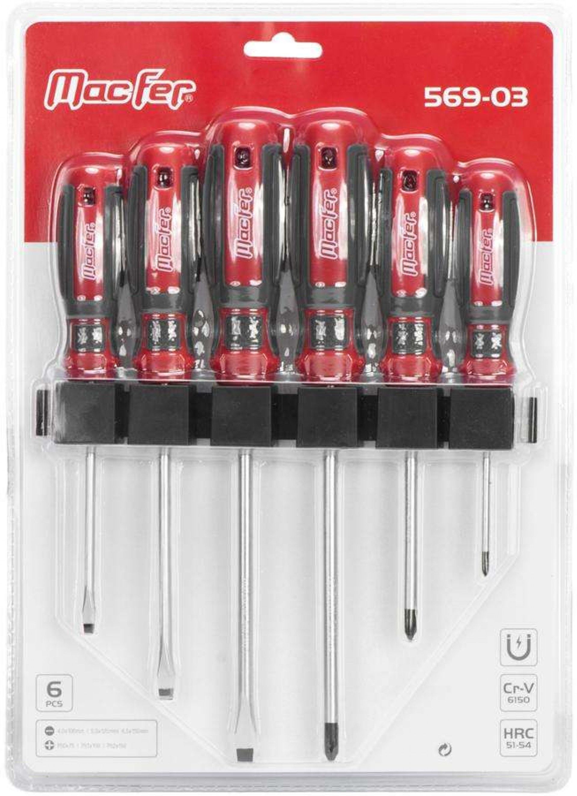 Jogo chaves mecânico fenda & Ph 569-03 Combi refª 103.0047 Macfer