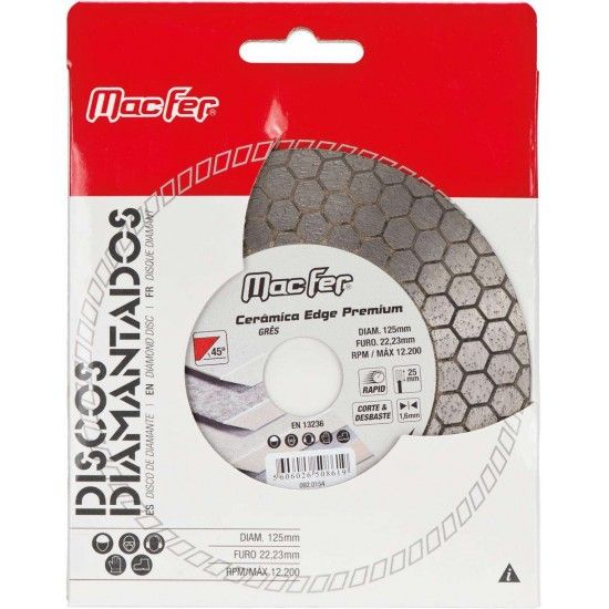 Disco diam. 115x1.6mm Cer�mica Edge Premium ref� 092.0153 MACFER