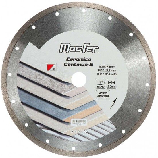 Disco diamantado Cer�mica Cont�nuo-S 115mm [092.0164] MACFER