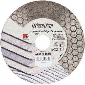Disco diam. 115x1.6mm Cermica Edge Premium ref 092.0153 MACFER