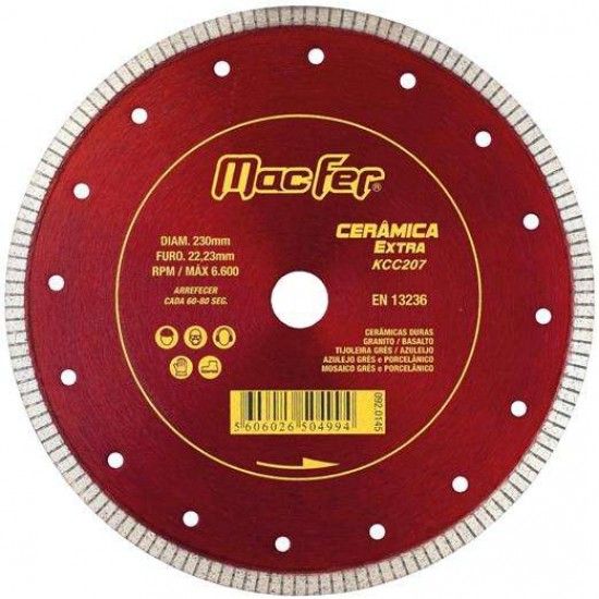 Disco diam. MacFer Cermica Extra KCC207 115mm ref 092.0141 MACFER