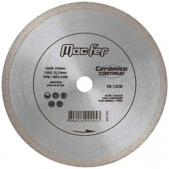 Disco diam. MacFer Cermica Contnuo 300mm ref 092.0047 MACFER