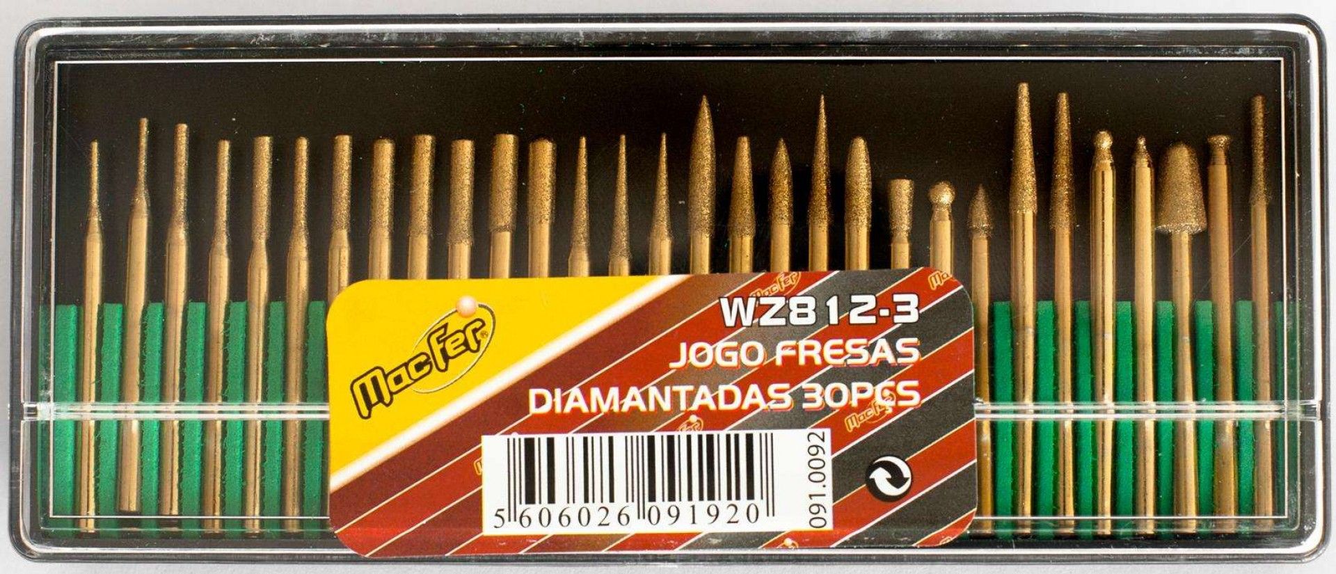 Jg. fresas diam. MacFer WZ812-3 30pçs refª 091.0092 MACFER