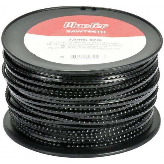 Fio nylon para roadora serrilhado Sawteeth-3 4,0mm  74m ref 090.0146 MACFER
