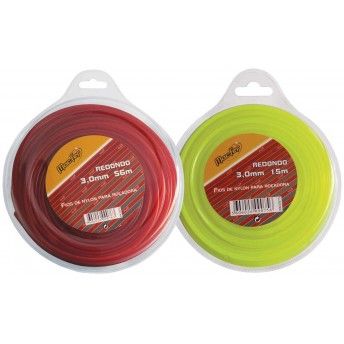 Fio nylon p/ ro. redondo MacFer FNRR-1 2,4mm 15m ref 090.0074 MACFER