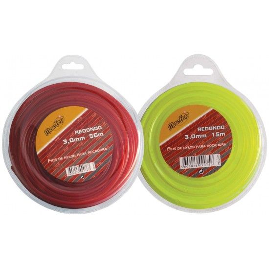 Fio nylon p/ ro. redondo MacFer FNRR-1 1,6mm 15m ref 090.0077 MACFER