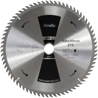 Disco pastilhado p/ madeira MacFer DMP-S 216mm Z30 ref 090.0012 MACFER