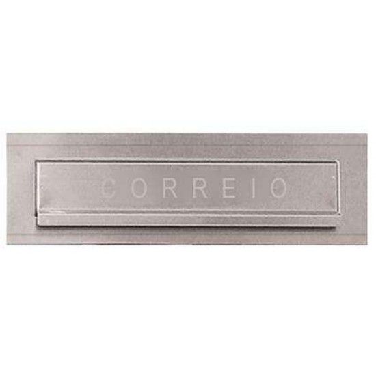 Frente caixa correio FCCAA 300mm alumnio acetinado ref 087.0098 MACFER