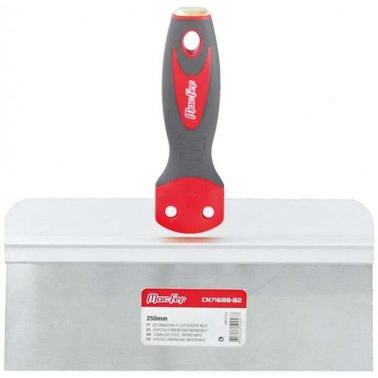 Betumadeira p/ estucador inox MacFer CN7168B-B2 200mm ref 083.0102 MACFER