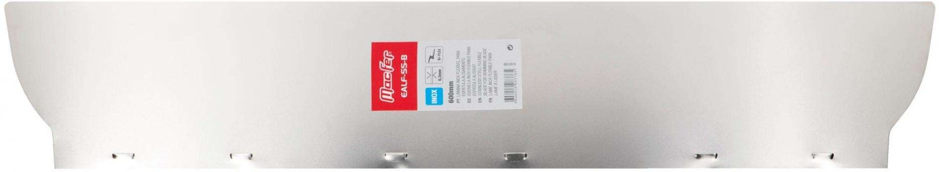Lâmina inox flexível para espátula alisamento EALF-SS-B 800mm refª 083.0077 MACFER