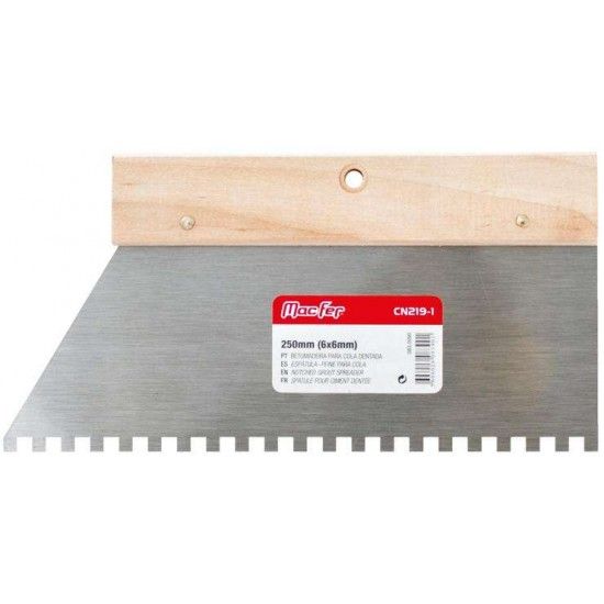 Betumadeira p/ cola dentada MacFer CN219-1 250mm (8x8mm) ref 083.0087 MACFER