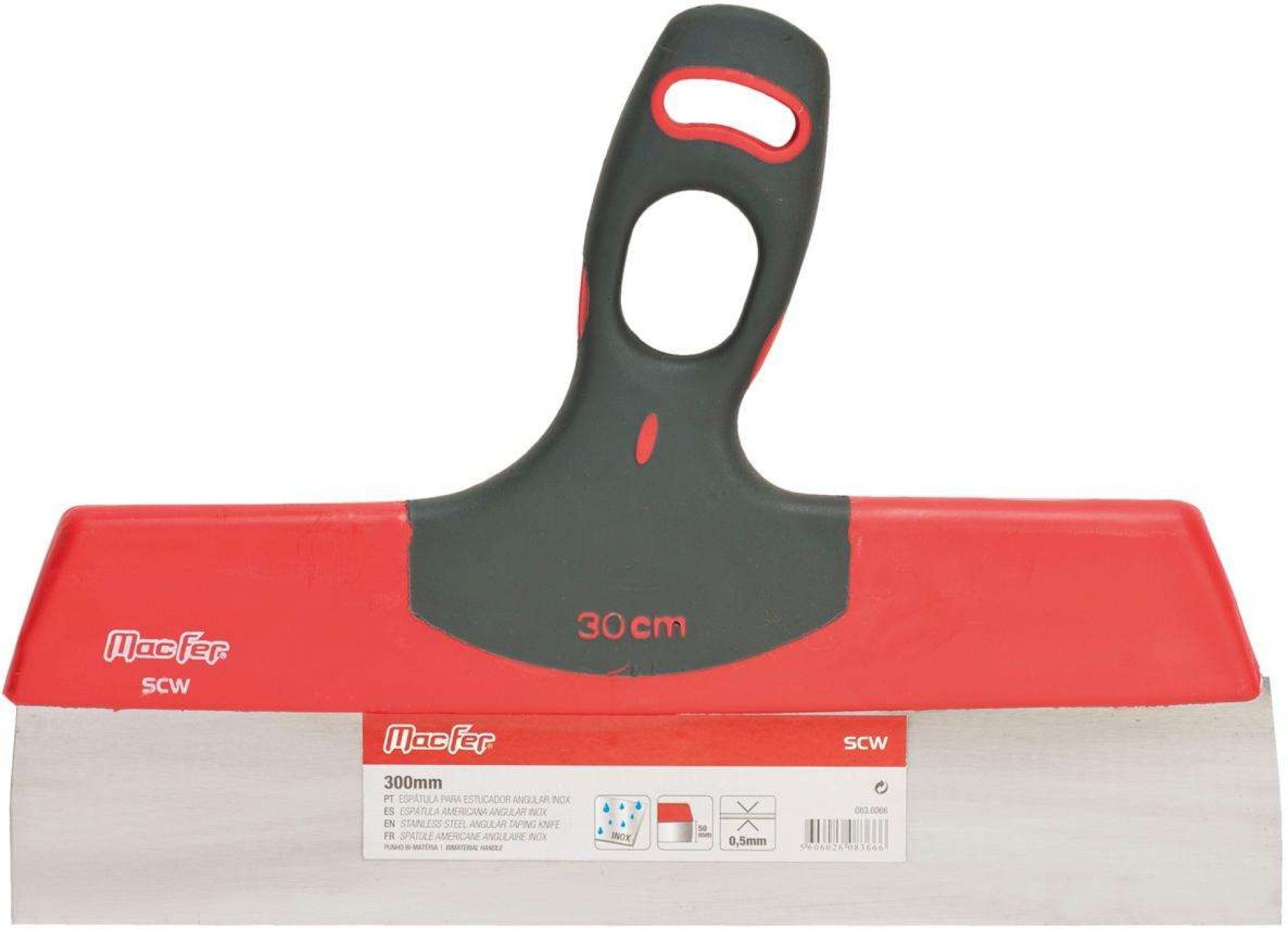 Espátula para estucador angular inox SCW 200mm refª 083.0064 MACFER