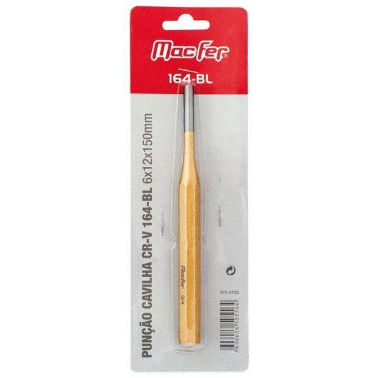 Punção cavilha Cr-V MacFer 164-BL 6x12x150mm refª 076.0155 MACFER Punção cavilha Cr-V MacFer 164-BL 6x12x150mm refª 076.0155 MACFER