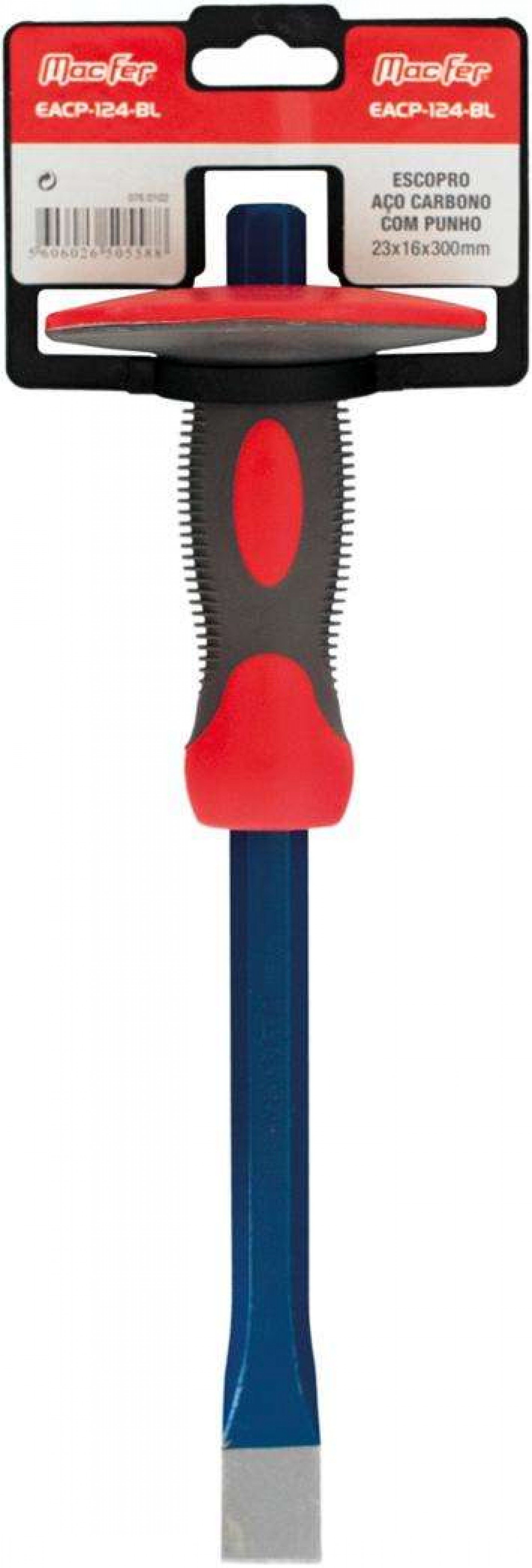Escopro a/c c/ punho MacFer EACP-124-BL 23x16x300mm refª 076.0102 MACFER