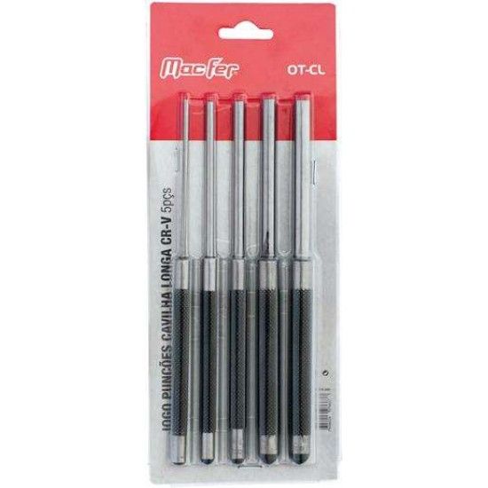 Jg. pun��es cavilha longa Cr-V MacFer OT-CL 5p�s ref� 076.0063 MACFER