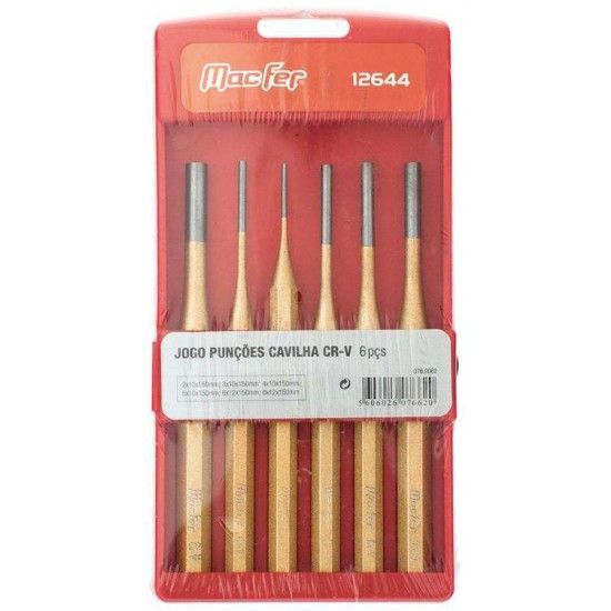 Jg. punes cavilha Cr-V MacFer 12644 6ps ref 076.0062 MACFER