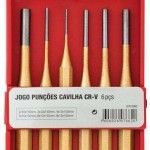Jg. punções cavilha Cr-V MacFer 12644 6pçs refª 076.0062 MACFER Jg. punções cavilha Cr-V MacFer 12644 6pçs refª 076.0062 MACFER