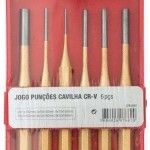 Jg. punções cavilha Cr-V MacFer 12644 6pçs refª 076.0062 MACFER Jg. punções cavilha Cr-V MacFer 12644 6pçs refª 076.0062 MACFER