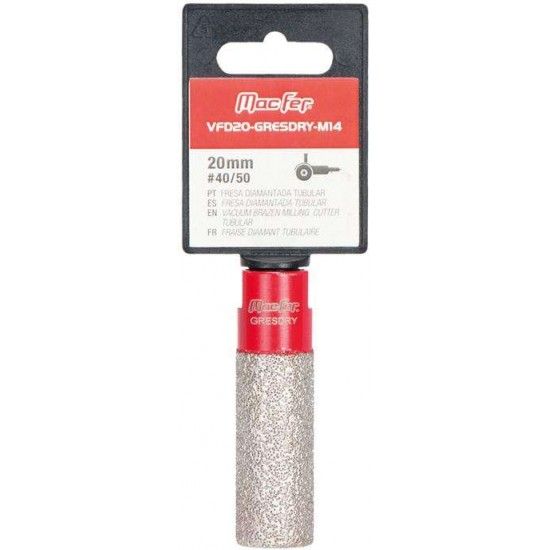 Fresa diamantada tubular 35mm #40/50 VFD-GRESDRY-M14 refª 072.0070 MACFER Fresa diamantada tubular 35mm #40/50 VFD-GRESDRY-M14 refª 072.0070 MACFER