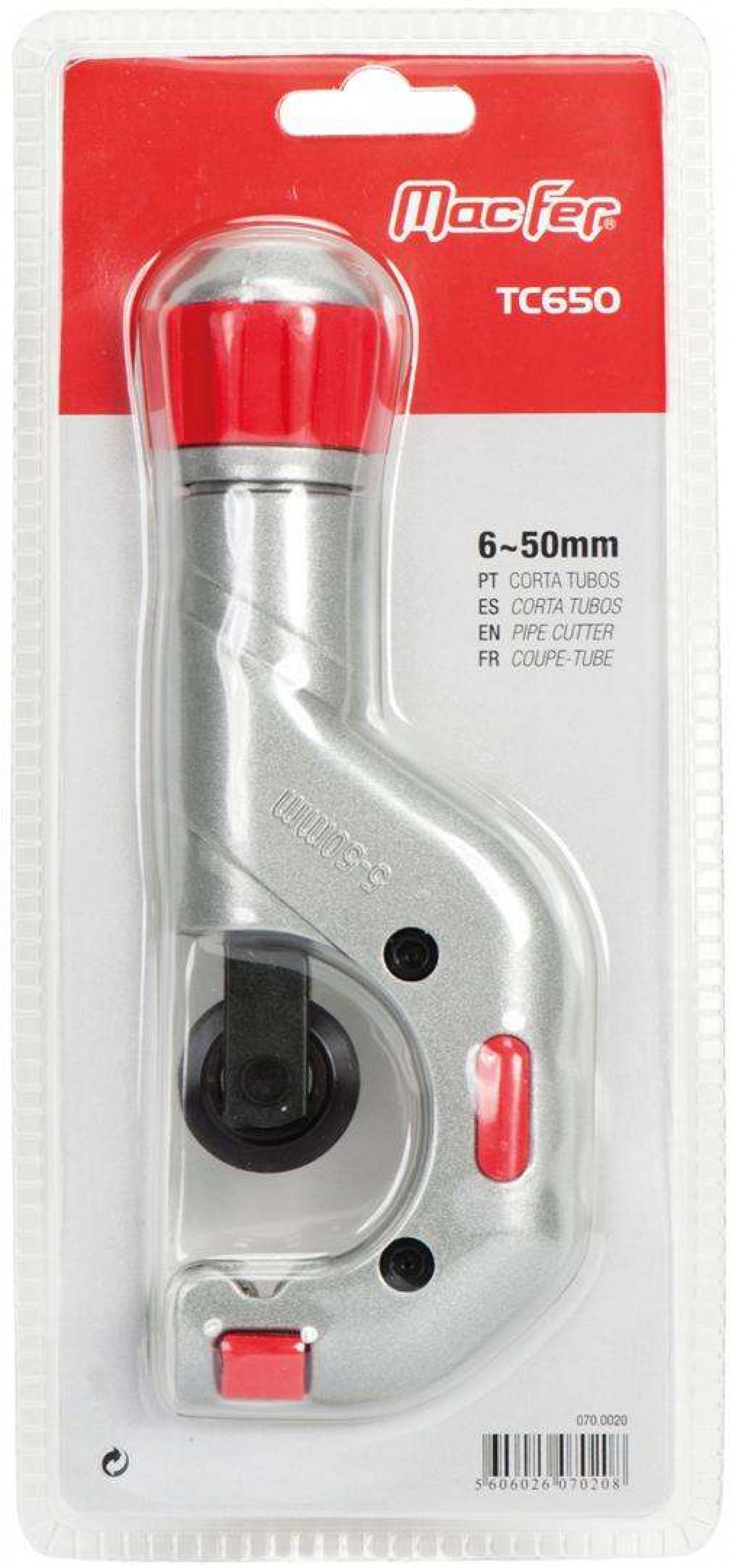 Corta tubos TC650 6~50mm refª 070.0020 MACFER