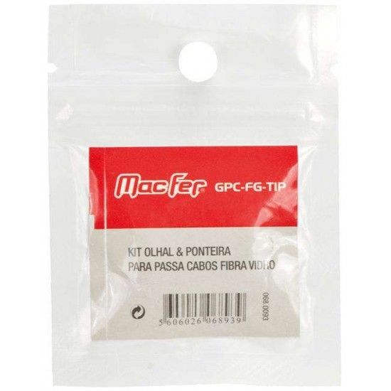 Kit olhal & ponteira para passa cabos fibra vidro GPC-FG-TIP refª 068.0093 MACFER Kit olhal & ponteira para passa cabos fibra vidro GPC-FG-TIP refª 068.0093 MACFER