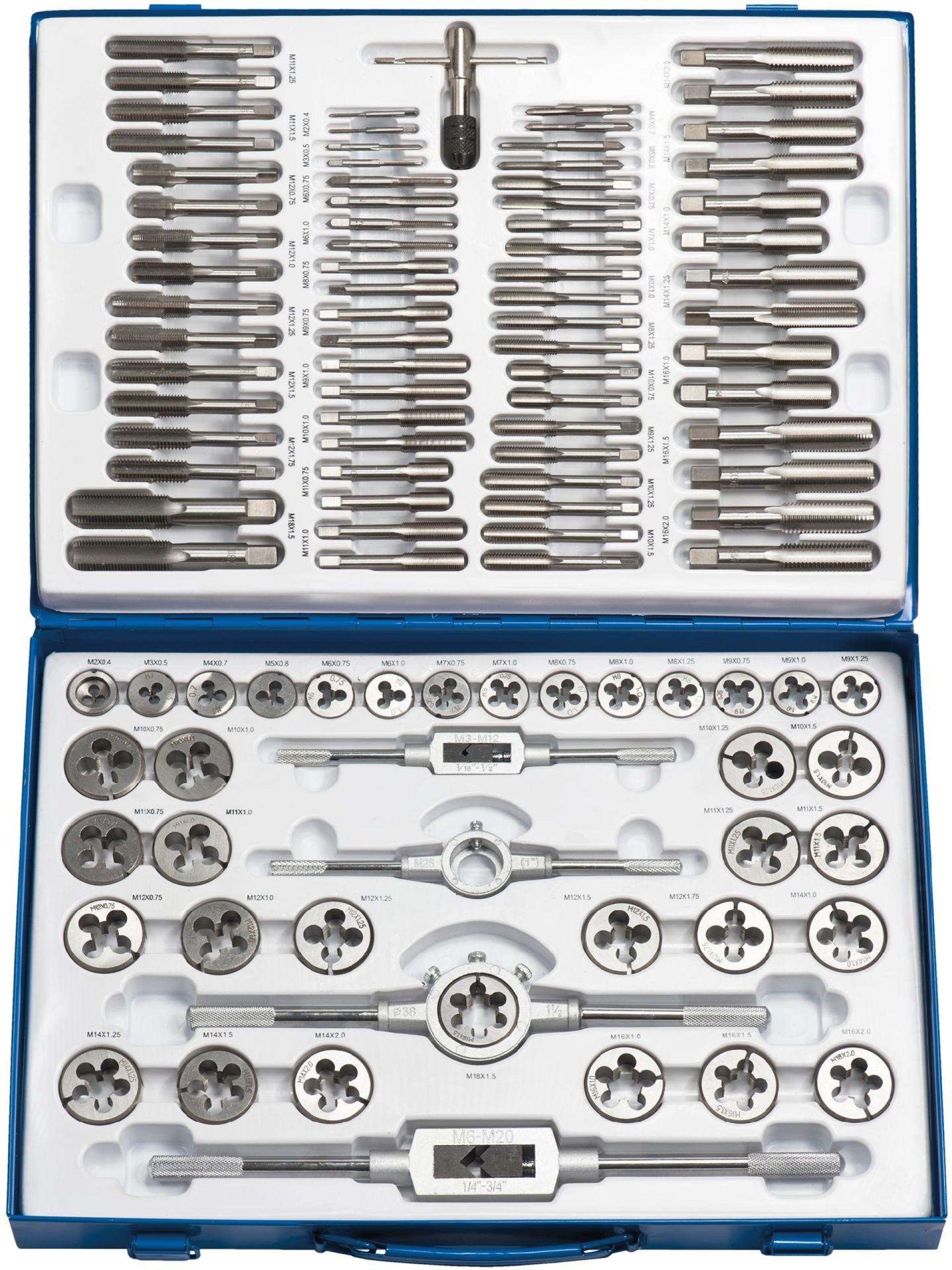 Jg. machos e caçonetes tungsténio MacFer T110 M2~M18 110pçs refª 064.0017 MACFER