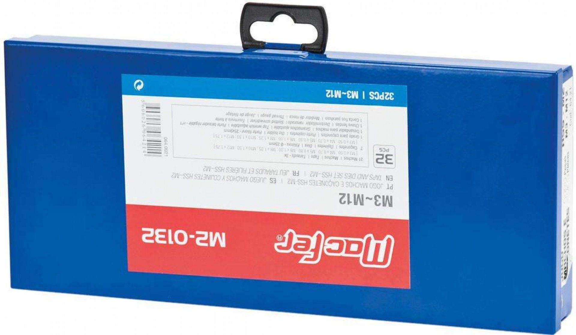 Jg. machos e caçonetes HSS-M2 MacFer M2-0132 M3~M12 32pçs refª 064.0021 MACFER