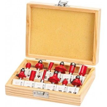 Jg. fresas tupia p/ madeira MacFer FCT12-2 12ps ref 059.0004 MACFER