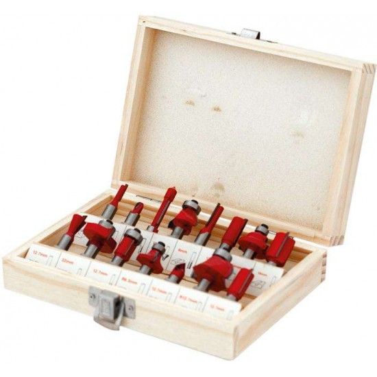 Jg. fresas tupia p/ madeira MacFer FCT15-2 15ps ref 059.0005 MACFER