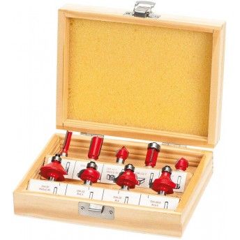 Jg. fresas tupia p/ madeira MacFer FCT09-1 9pçs refª 059.0003 MACFER Jg. fresas tupia p/ madeira MacFer FCT09-1 9pçs refª 059.0003 MACFER