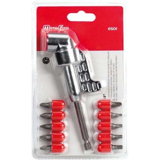 Adap. sext. p/ bits mag. angular MacFer ES01 1/4" refª 046.0088 MACFER Adap. sext. p/ bits mag. angular MacFer ES01 1/4" refª 046.0088 MACFER
