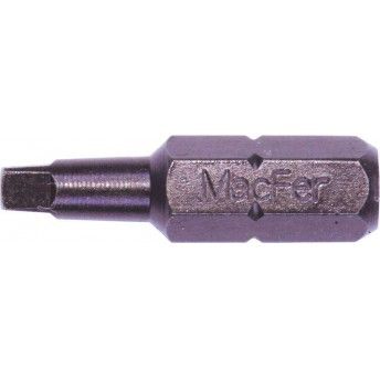 Bit sext. quadrado MacFer BQ-25 1/4" S1 25mm  ref 046.0040 MACFER