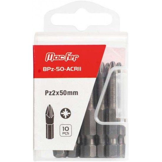 Bit sext. Torsion MacFer BPz-50-ACRII 1/4" Pz2 50mm refª 046.0011 MACFER Bit sext. Torsion MacFer BPz-50-ACRII 1/4" Pz2 50mm refª 046.0011 MACFER