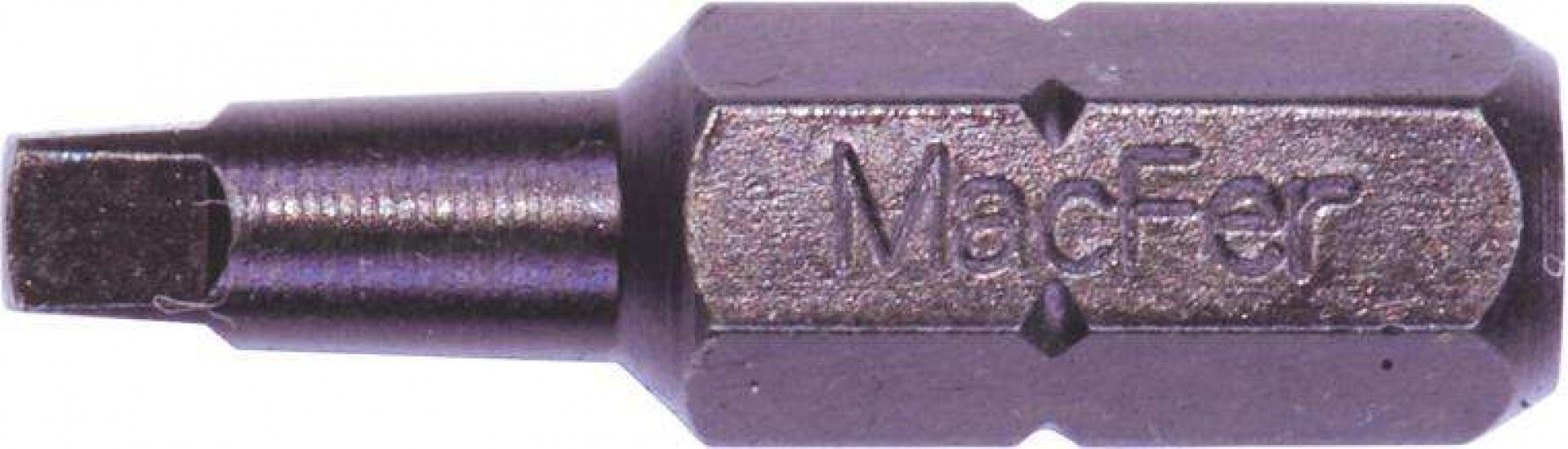 Bit sext. quadrado MacFer BQ-25 1/4" S1 25mm refª 046.0040 MACFER