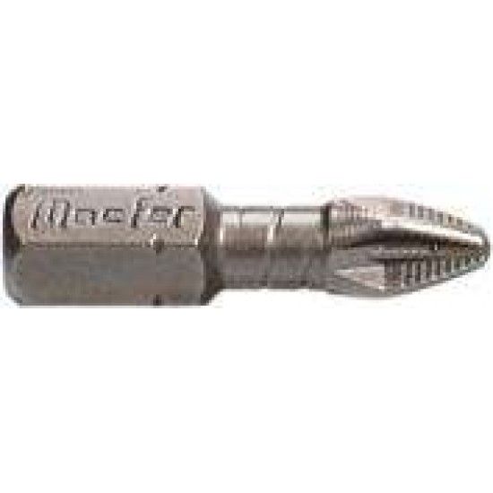 Bit sext. Torsion MacFer BPz-25-ACRII 1/4" Pz2 25mm  ref 046.0008 MACFER