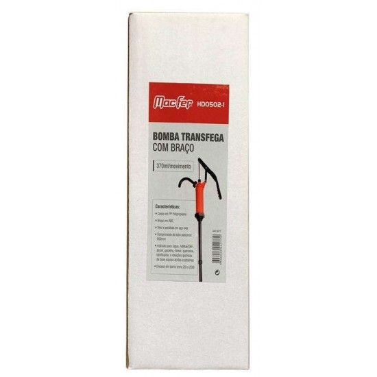 Bomba transfega com brao (370ml/movimento) HD0502-1 ref 042.0077 MACFER