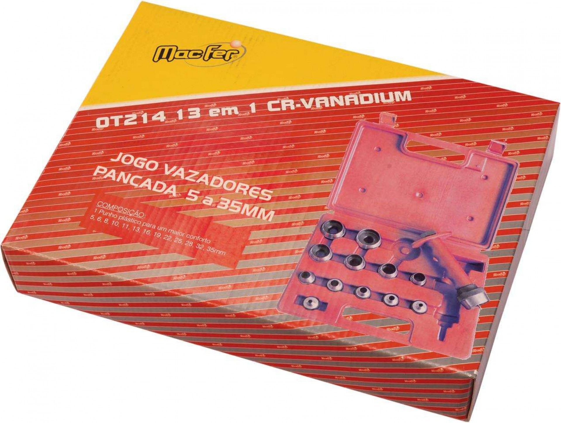Jg. vaz. pancada Cr-V MacFer OT214 5~35mm 14pçs refª 041.0009 MACFER