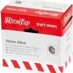 Fita sinalizao MacFer SWT-RWH 70mm 200m vermelha/ branca ref 040.0052 MACFER