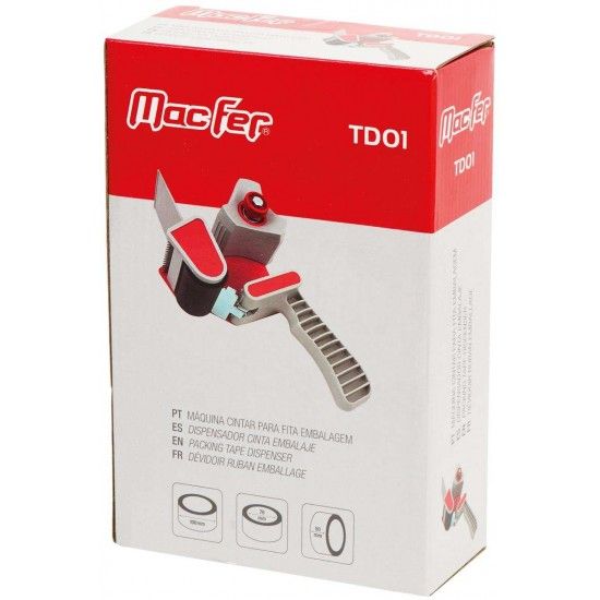 Mquina cintar p/ fita embalagem MacFer TD01 ref 040.0051 MACFER